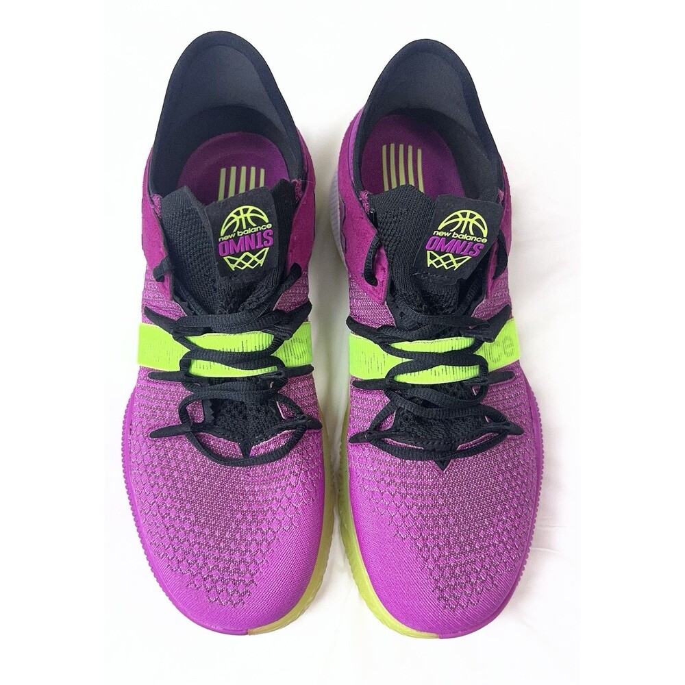 New Balance Men’s Size 8.5 OMN1S Low “Berry Lime” Athletic Basketball Shoes
